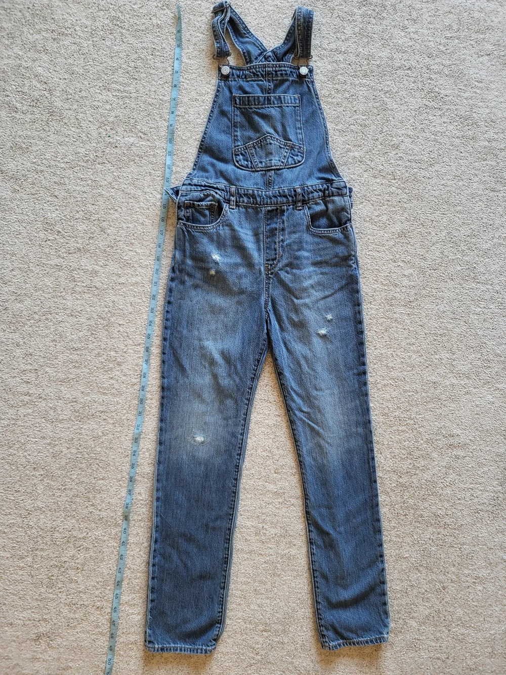 GAP Blue Kids Denim Overalls with Faded Detail